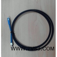 皮线光纤跳线 SC-APC皮线双芯四个头光纤跳线生产厂家_图片