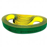 厂家供应尼龙片基传动带 纺织设备工业平皮带 黄绿片基带