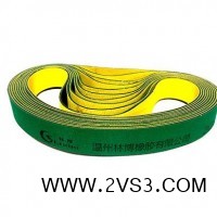 厂家供应尼龙片基传动带 纺织设备工业平皮带 黄绿片基带_图片