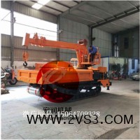 履带随车吊机械吊四驱农用车 小型柴油履带运输车_图片